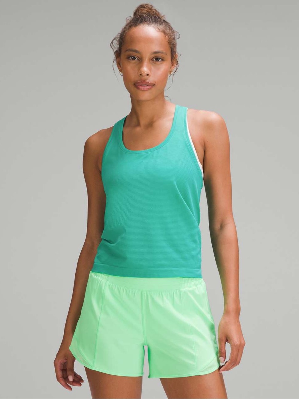Lululemon Swiftly Tech Racerbank Tank Top 2.0 Race Length Kelly Green Size 12